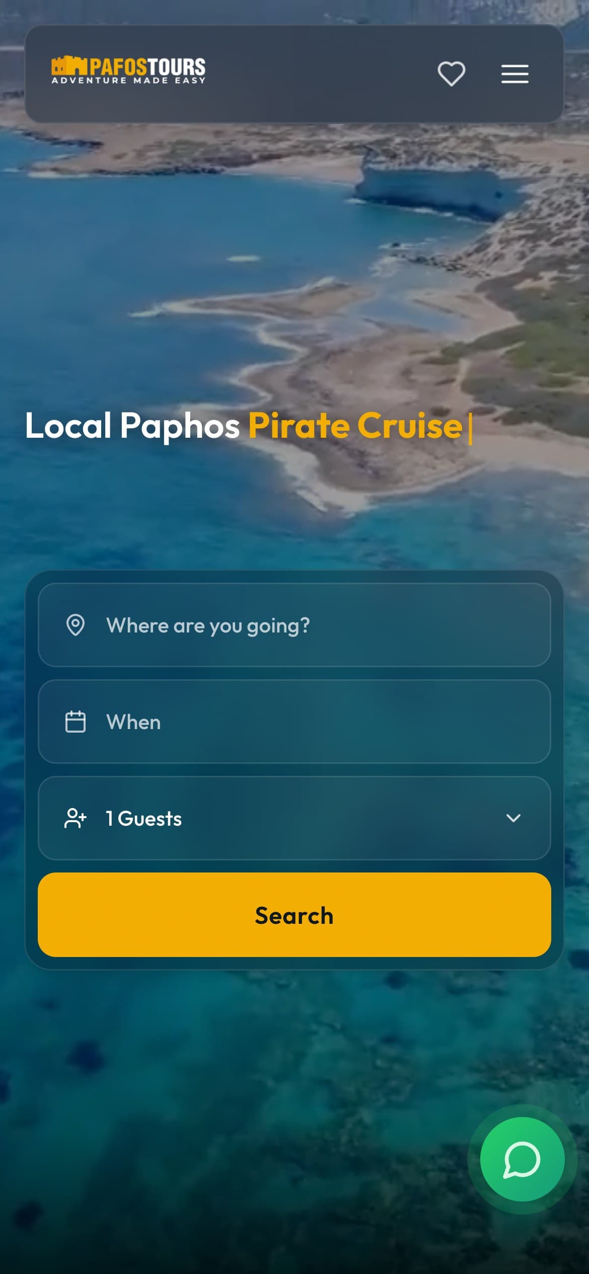 Pafos Tours on mobile